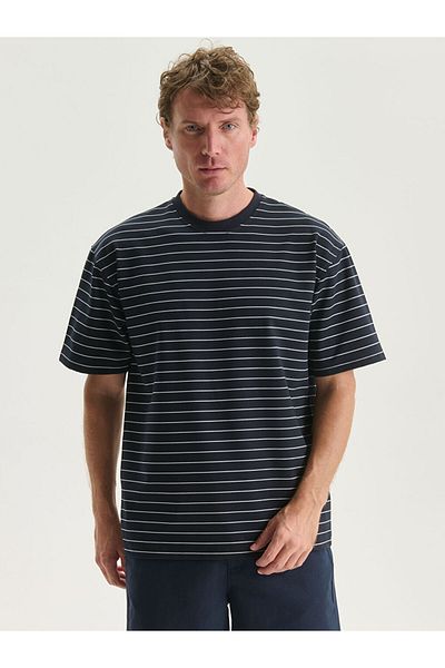 LC Waikiki New Season Crew Neck Striped Men's T-Shirt - S5N964Z8