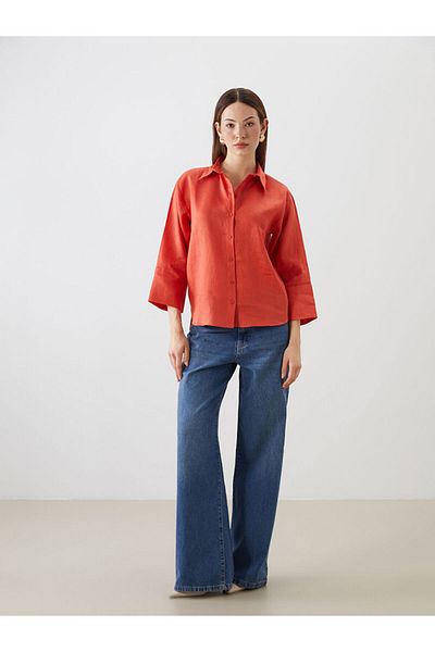LC Waikiki New Season Linen Women's Shirt - S5Of42Z8