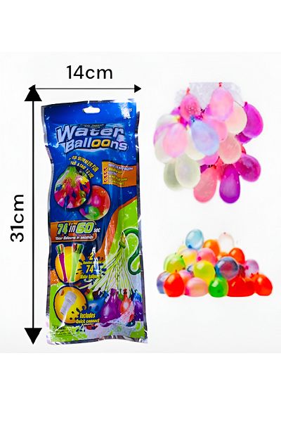 rexa Water Balloons Set for Kids – Fast Fill & Easy Tie, Outdoor Summer Fun