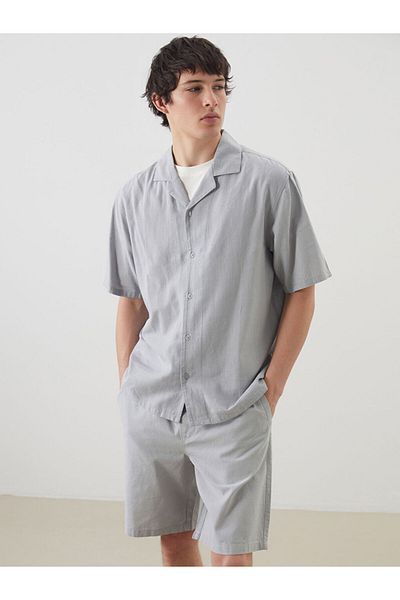 LC Waikiki Ανδρικό πουκάμισο με κοντό μανίκι New Season Loose Fit - S5FO87Z8