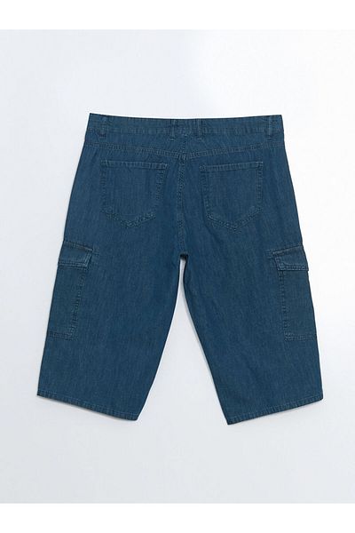 LC Waikiki Jeans Green Standard Fit Men's Jean Shorts