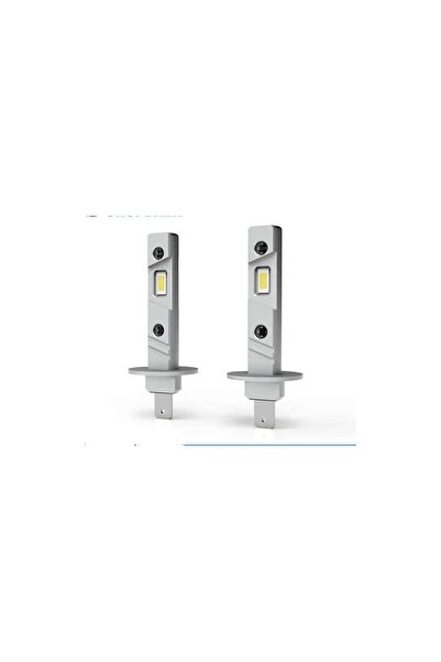 AUTOREY Set de 2 becuri LED H1, 55W, lumină albă rece, 25.000 lumeni, fără cablu