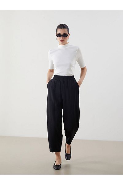 LC Waikiki New Season Women's Elastic Waist Trousers - S5Ms42Z8