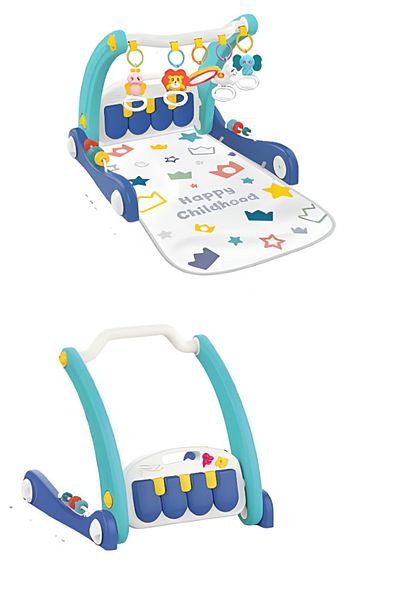 rexa 2-in-1 Piano Rack & Walker – Musical Activity Walker for Babies and Toddlers