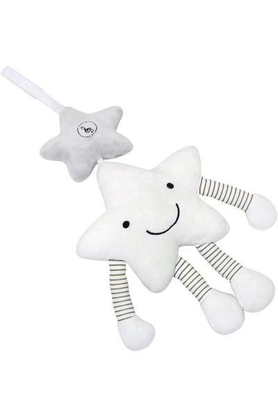 Factory Price - Hanging Plush Crib Toy With Music - Star