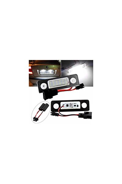 AUTOREY Set de 2 lumini LED pentru plăcuța de înmatriculare pentru Skoda Octa...