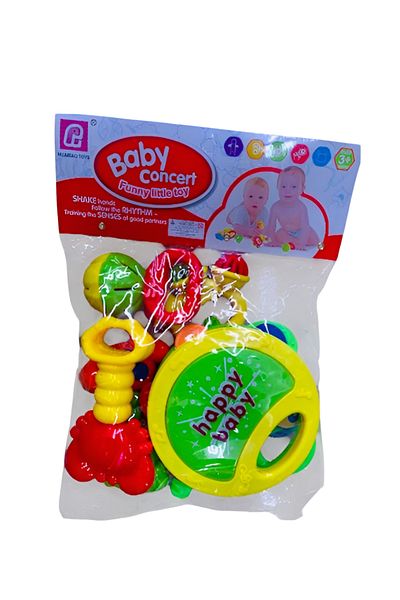 rexa Baby Musical Rattle Toy Set – Colorful Concert-Themed Rattles for Infants & Toddlers