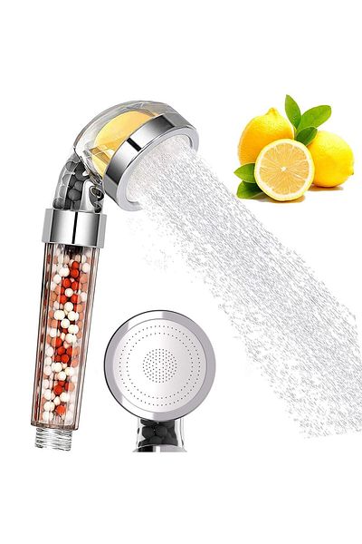 Saharaz 3-piece shower set,4-layer negative ion filtration,easy to install and remove,suitable for bathroom