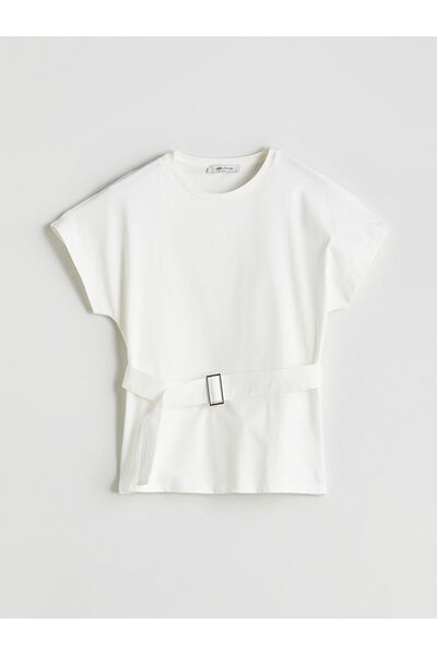 LC Waikiki Quality Parts from Celebi Store |   Crew Neck Belted Blouse