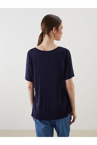 LC Waikiki New Season V-Neck Printed Women's T-Shirt - S5Kr11Z8