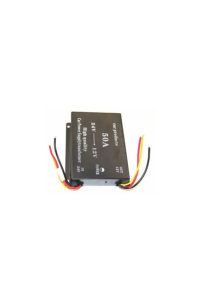 AUTOREY 24v to 12v 50 Amp Converter with 2 Fans for Trucks, Cars, Trailers, Equipment, Voltage Reducer
