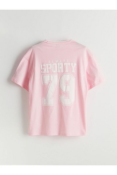 LC Waikiki Νέα σεζόν Crew Neck Printed Girls T-Shirt