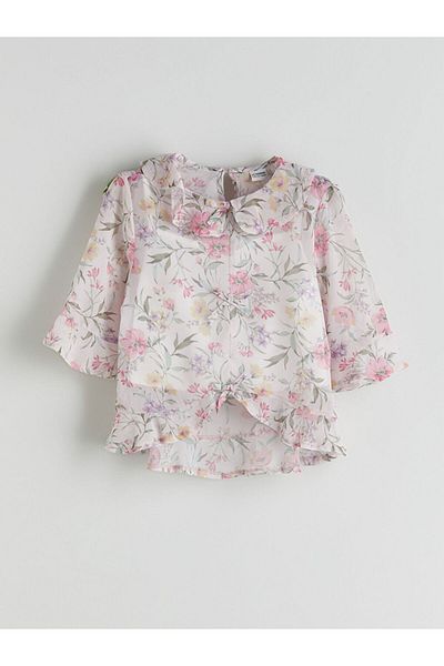 LC Waikiki Lcw Baby Collar Floral Girl's Blouse
