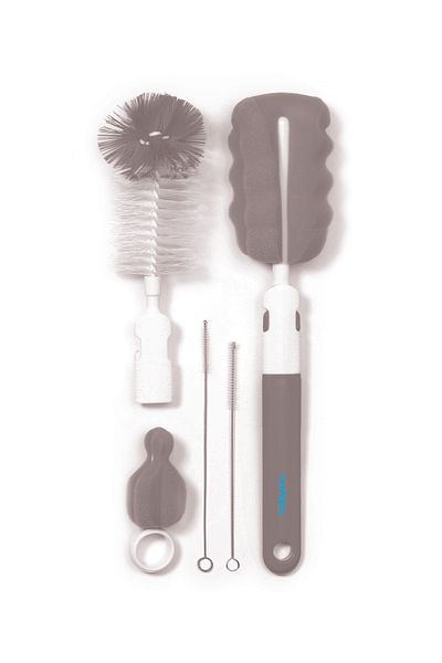 Babyono Set perii pentru biberon si tetina 735/03, Gri