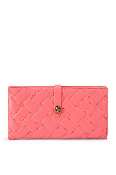 Kurt Geiger محفظة كينسينغتون الناعمة مقاس 14 × 9 سم، مصنوعة من الجلد الناعم وتصميم محفظة مدمجة