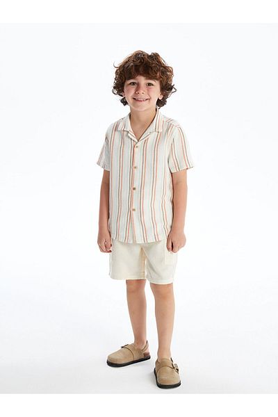 LC Waikiki Cotton Striped Boy's Shirt