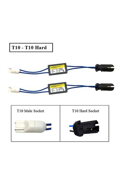 AUTOREY Set of 2 LED T10 (W5W) 12V - 3.2W Error Cancellers with flexible rubber base, Canbus AutoREY®