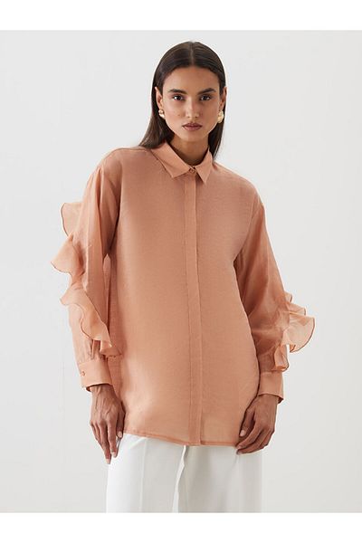 LC Waikiki New Season Ruffled Women's Shirt Tunic - S5Ms09Z8