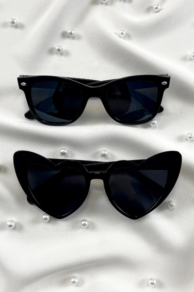 ZEYMERADE Siyah Kalpli Gelin Damat Gözlük, İkili Bride Akım After Parti Düğün...