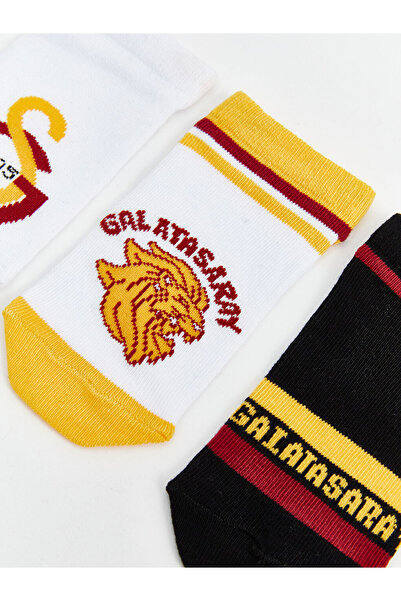 LC Waikiki Galatasaray Desenli Erkek Çocuk Patik Çorap 5'li