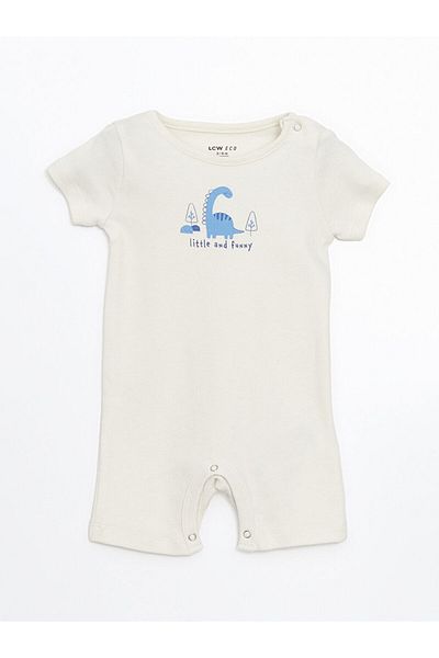 LC Waikiki New Season Crew Neck Printed Baby Boy Jumpsuit - S5Jl50Z1