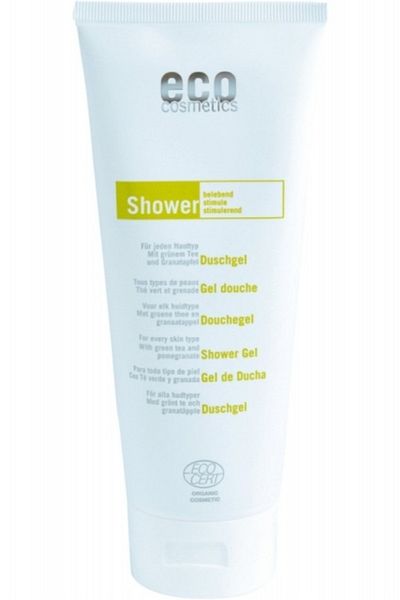 Eco Cosmetics Gel de dus cu rodie, vita de vie si ceai verde. Piele fina, neteda, hidrateaza Eco Cosmetics, 200ml