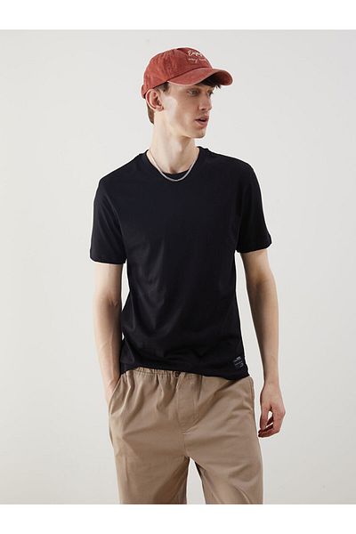 LC Waikiki New Season Crew Neck Βαμβακερό Ανδρικό Tisort - S5N342Z8