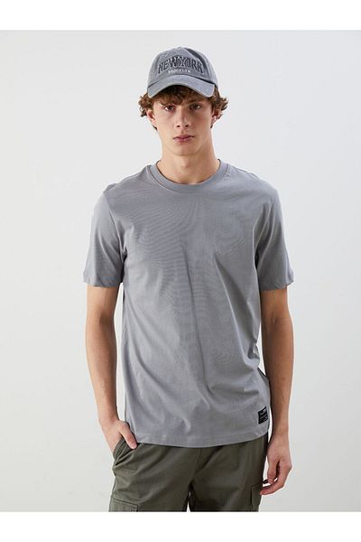 LC Waikiki New Season Crew Neck Combed Cotton Men's T-Shirt - S5N342Z8