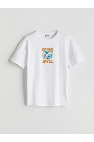 LC Waikiki Νέα σεζόν Crew Neck Boy's Tisort - S5OU08Z4