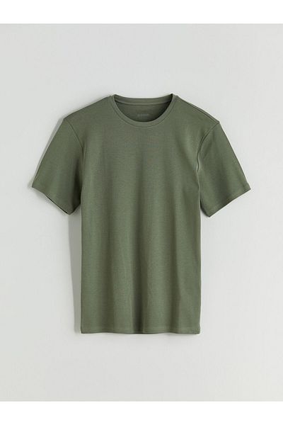 LC Waikiki Tricou pentru bărbați din bumbac pieptănat cu decolteu rotund de sezon nou - S50843Z8