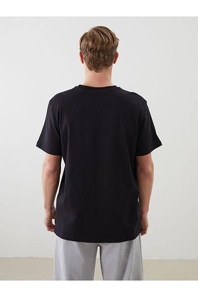 LC Waikiki New Season Crew Neck εμπριμέ χτενισμένο βαμβακερό ανδρικό Tisort - S5J841Z8