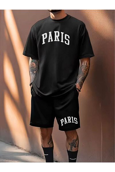 RawNox Combination Series T-Shirt/Shorts Paris Printed