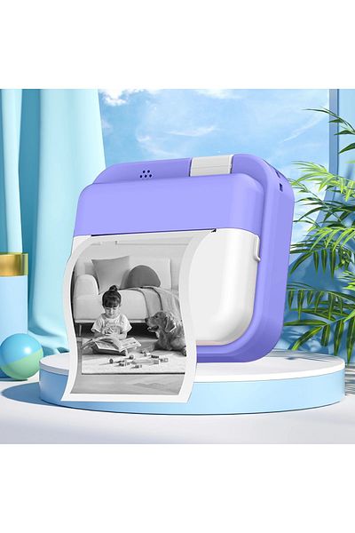 rexa Kids Printing Camera with 2.0" Screen – 24MP HD Lens, 180° Rotating, Portable Instant Photo Printer