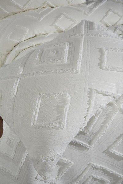 Çeyiz Diyarı Dowry Land Samira 3 Piece Double Pique Set Cream