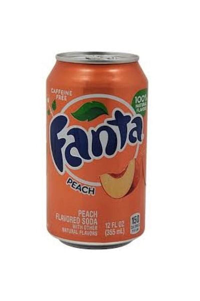 Fanta Fanta Peach Carbonated Drink, 355 ml Can