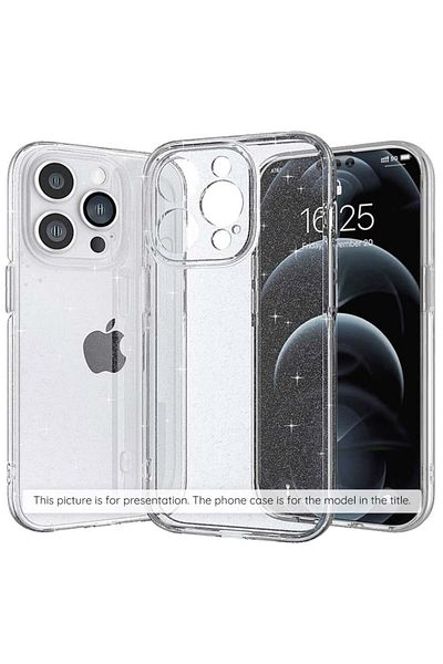 SKYDDAR INNOVATION Carcasă pentru Honor 400 Lite, strălucitoare, din silicon TPU cu sclipici, transparentă, cu autocolant inclus