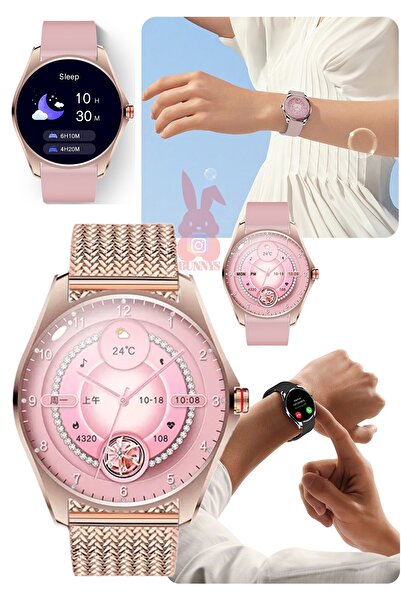 Bunnys Samsung Galaxy S24 Ultra Uyumlu Akıllı Saat Ultra İnce Konuşma Özellik...