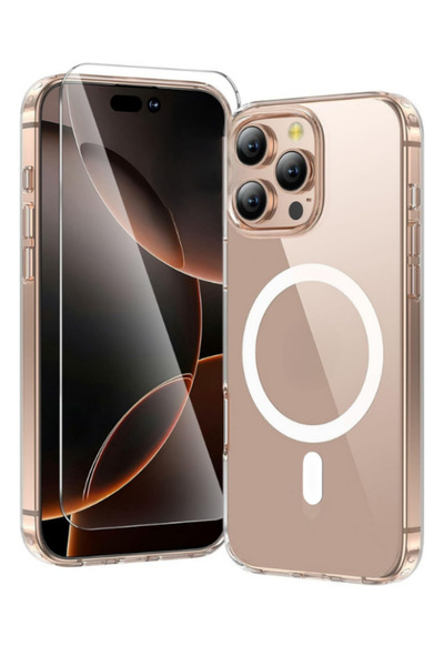 Evax 1M1C iPhone 16 Pro Max Uyumlu 1 Magsafe Kılıf & 1 Temperli 9H Cam Ekran ...