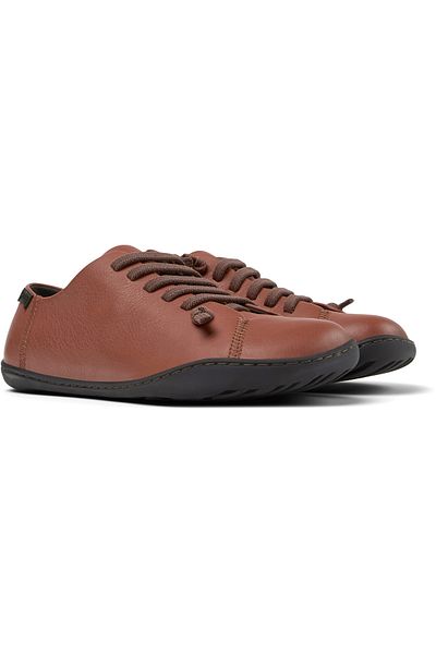 CAMPER Women's Red Elastic Lace-Up Daily Shoes Soft Sole Comfortable Hook And Loop Peu