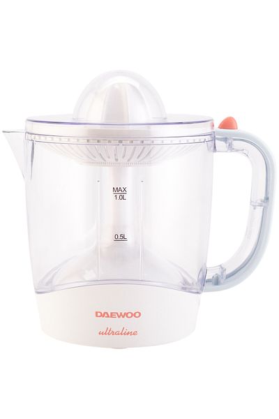 Daewoo Storcator de citrice Daewoo UltraLine, 40 W, capacitate 1 litru, 2 conuri stoarcere, Alb