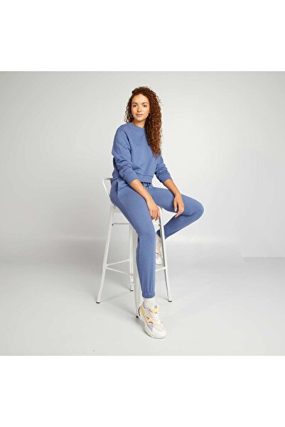 KIABI Cropped round-neck T-shirt BLUE