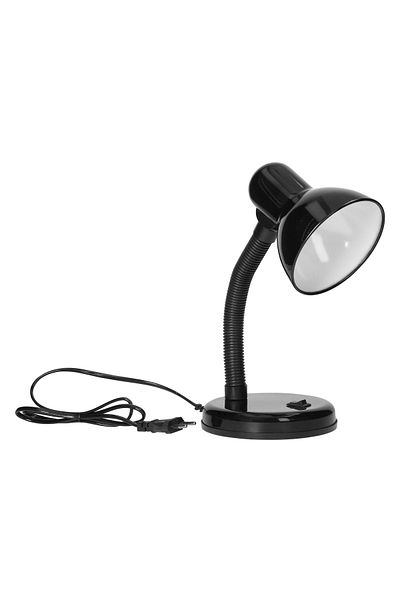 Virone FUPI DL-4/B desk lamp, E27, 40 W, IP20, 1 m cable, flexible arm, black