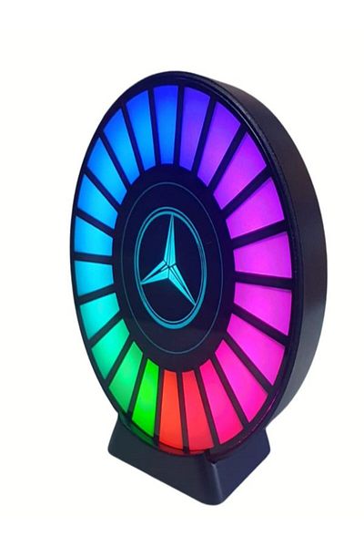 BE-ME Car air freshener with RGB LED lights, ventilation grille holder, magnet holder, USB, Mercedes logo