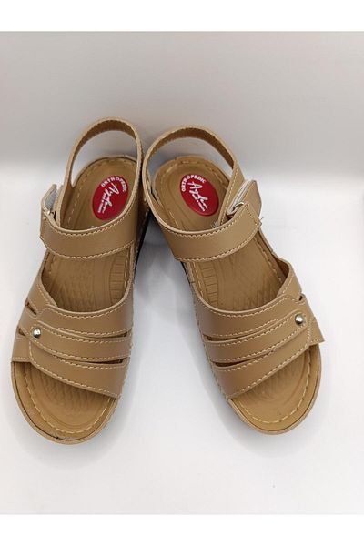 Bukond Daily Women's Velcro Strap Sandals Soft Comfortable Orthopedic