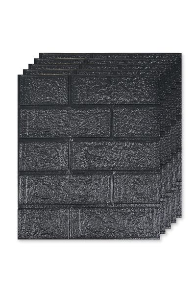 Teno Set 350x Tapet Mic Caramida 3D Teno®, suprafata acoperire 46.34 mp, 38,5x34 cm, negru