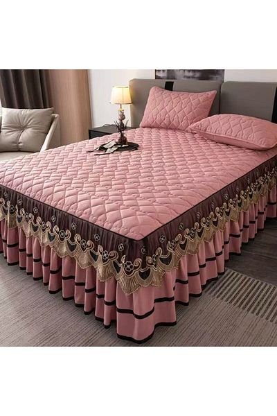 royal mark Luxury Satin Bed Sheet Set With 2 Pilow Cover