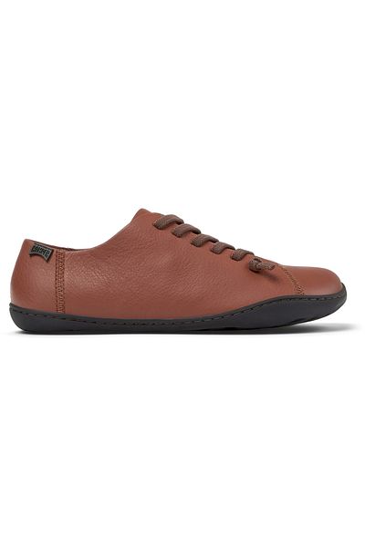 CAMPER Women's Red Elastic Lace-Up Daily Shoes Soft Sole Comfortable Hook And Loop Peu