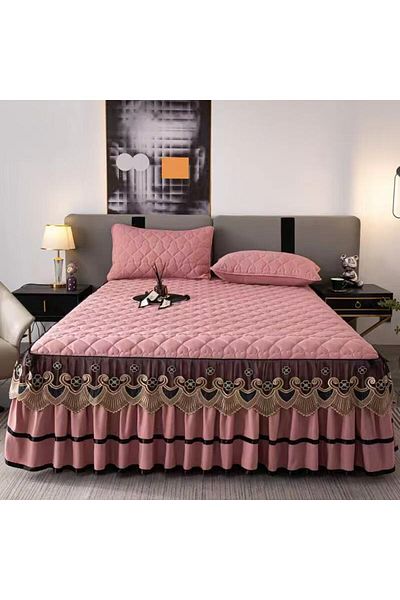 royal mark Luxury Satin Bed Sheet Set With 2 Pilow Cover