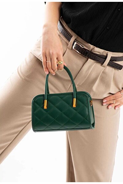 grand coco Πράσινη κομψή τσάντα χεριού και ώμου