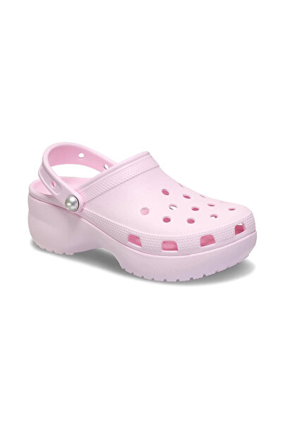 Crocs Classic Platform Pearl Clog Women's Daily Slippers 211231-6Zw Pink